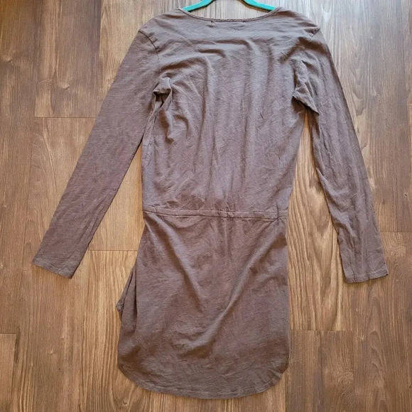 Michael Stars Womens Dress Size S Gray Henley Button-Up Long Sleeve Fairycore - Picture 3 of 9